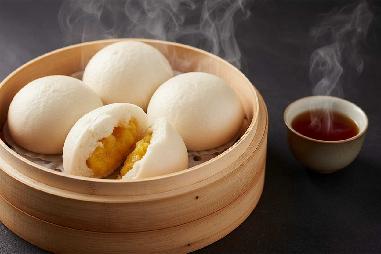 Steamed Egg Custard Buns