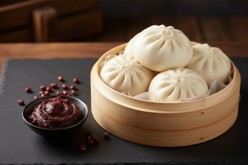 Steamed Red Bean Paste Buns